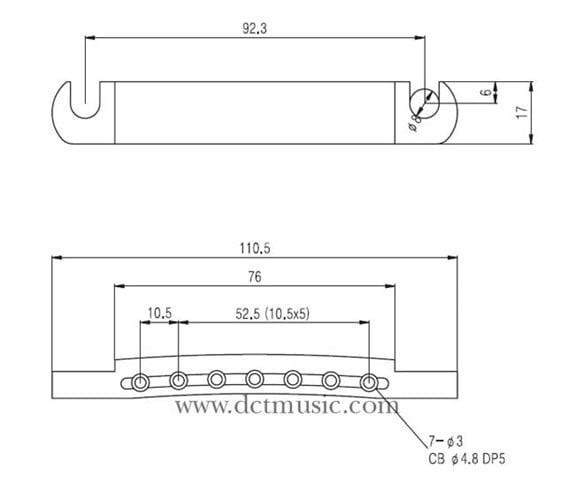 S.I.C TS007BK T.O.M Tailpiece Siyah 7 Tel