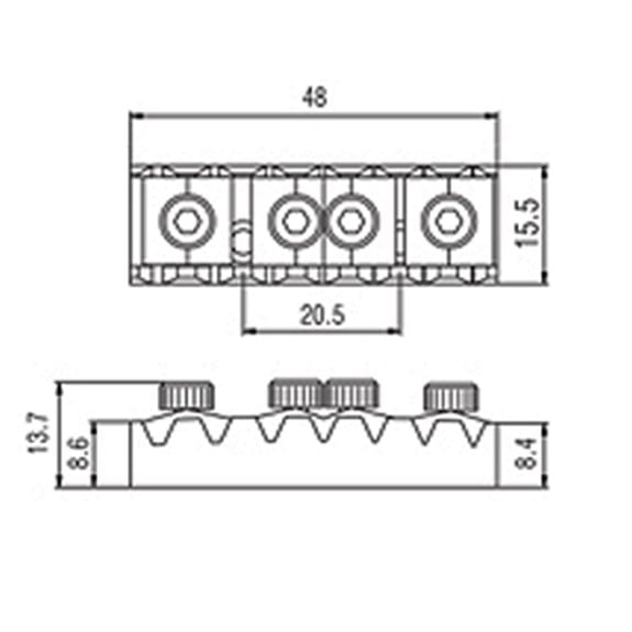 S.I.C Üst Eşik Kilidi - Floyd Rose Locking Nut  7 Tel - Siyah