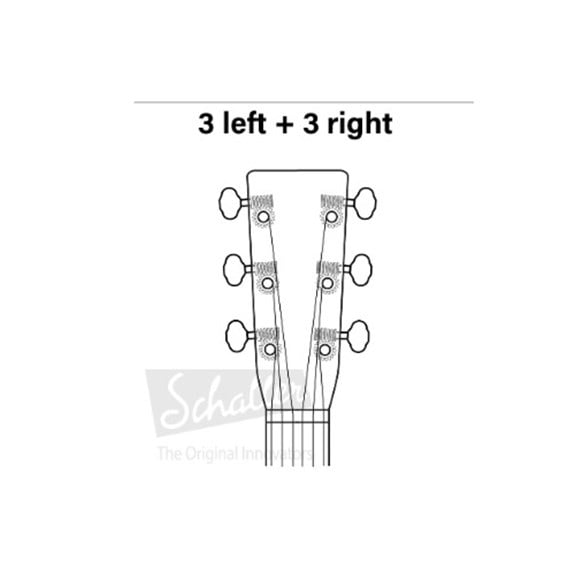 Schaller 2 Pin Locking Kilitli Burgu Seti Yavaş Tur Krom (3+3 Dizilim) 