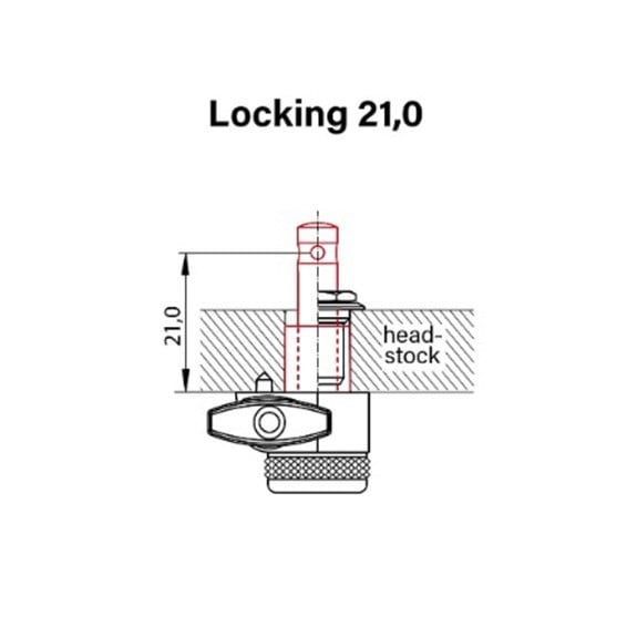 Schaller 2 Pin Locking Kilitli Burgu Seti Yavaş Tur Krom (3+3 Dizilim) 