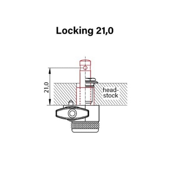 Schaller 2 Pin Locking Kilitli Burgu Seti Yavaş Tur Krom (3+3 Dizilim) 