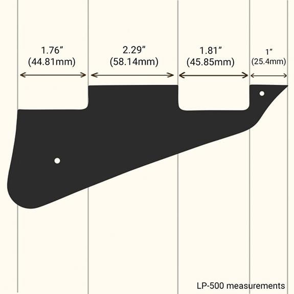 WD Gibson Les Paul Pickguard Siyah