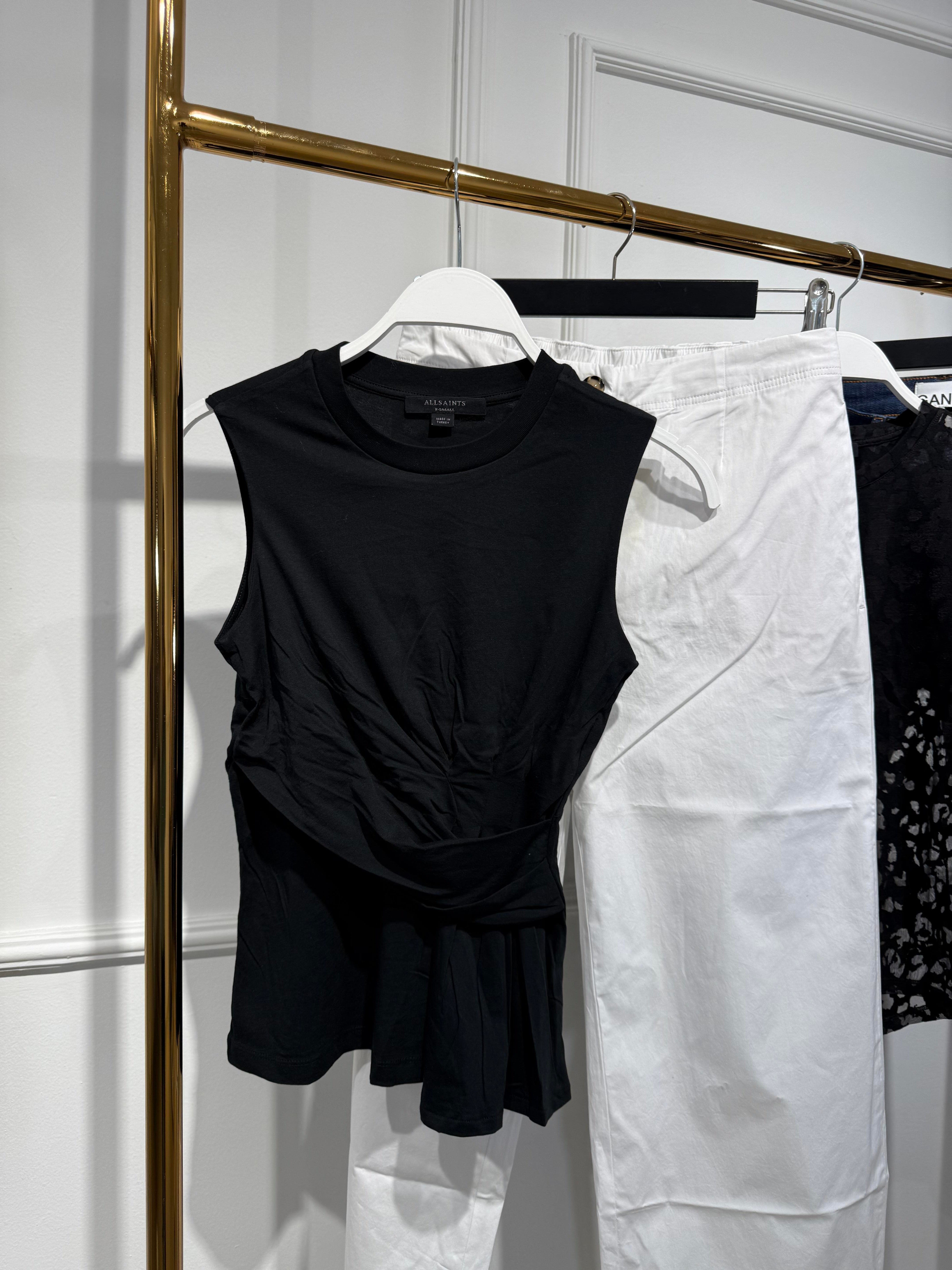 AllSaints Drapeli Siyah Atlet