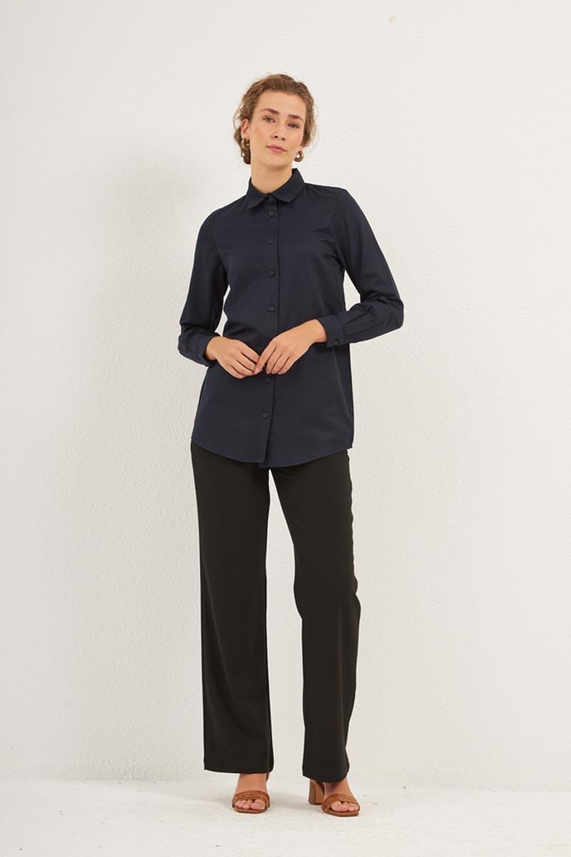 Basic Fit Kalıp Gömlek Lacivert