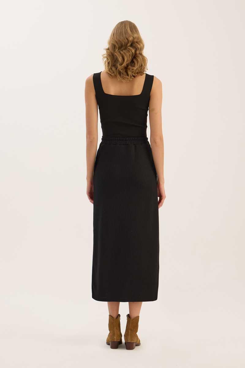 Basic Triko Etek Siyah