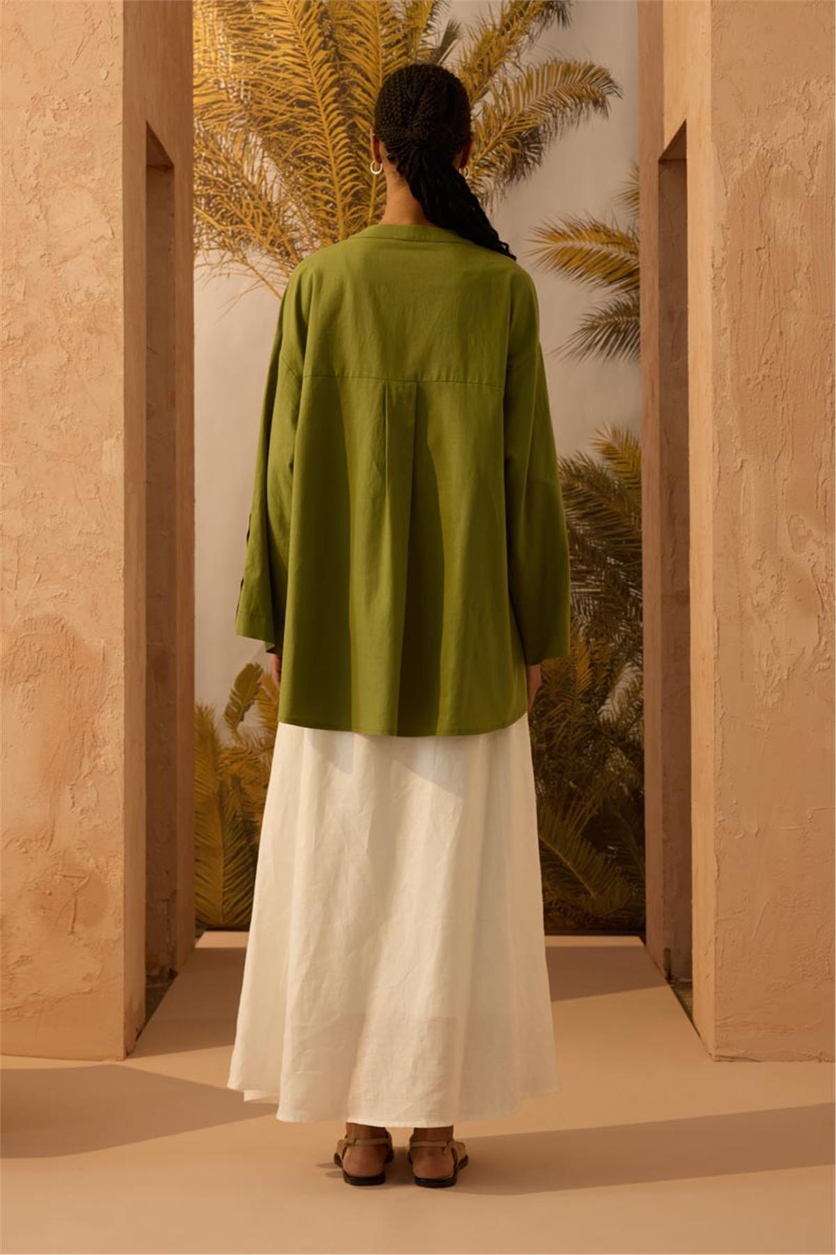 Kimono Gömlek Yeşil