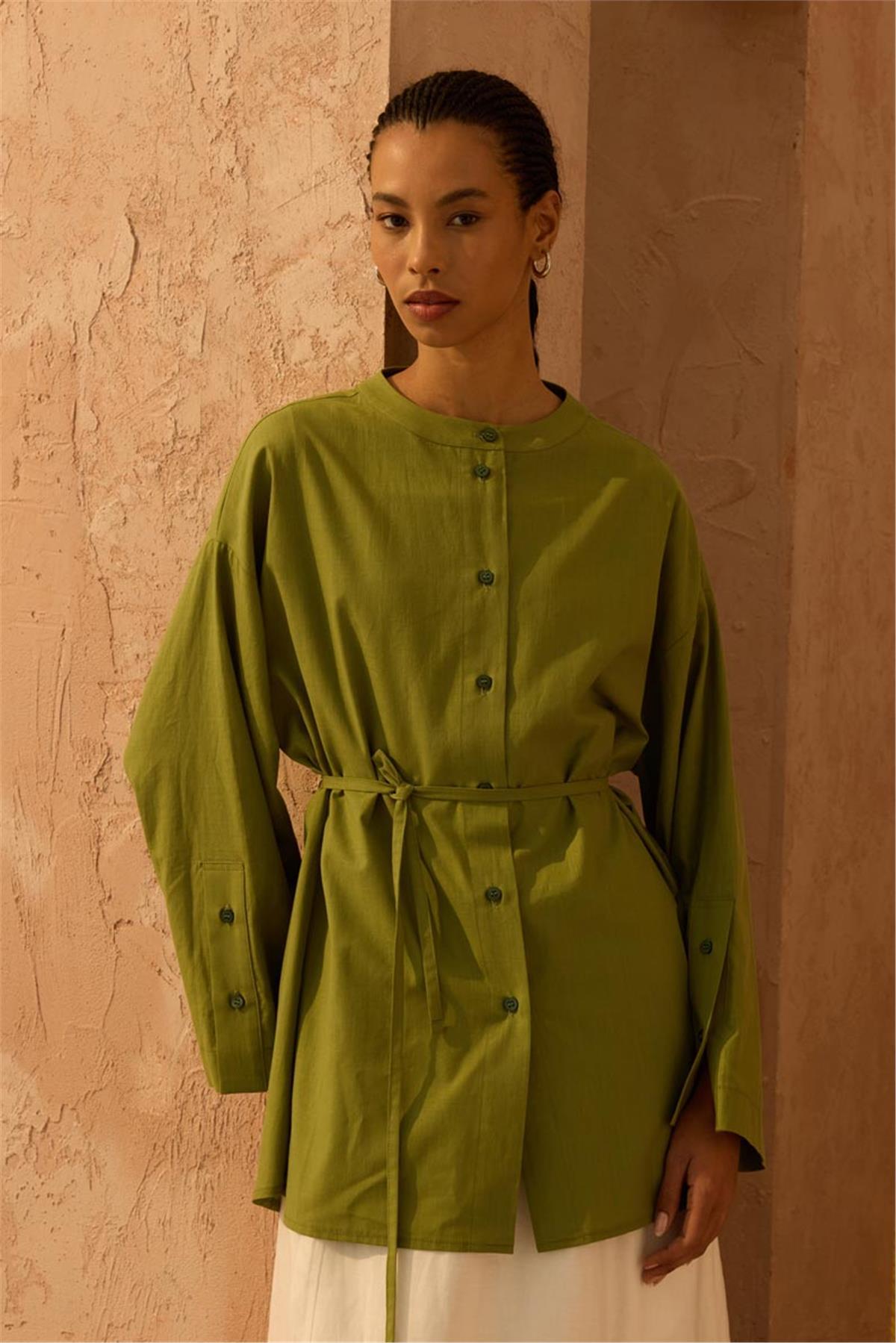 Kimono Gömlek Yeşil