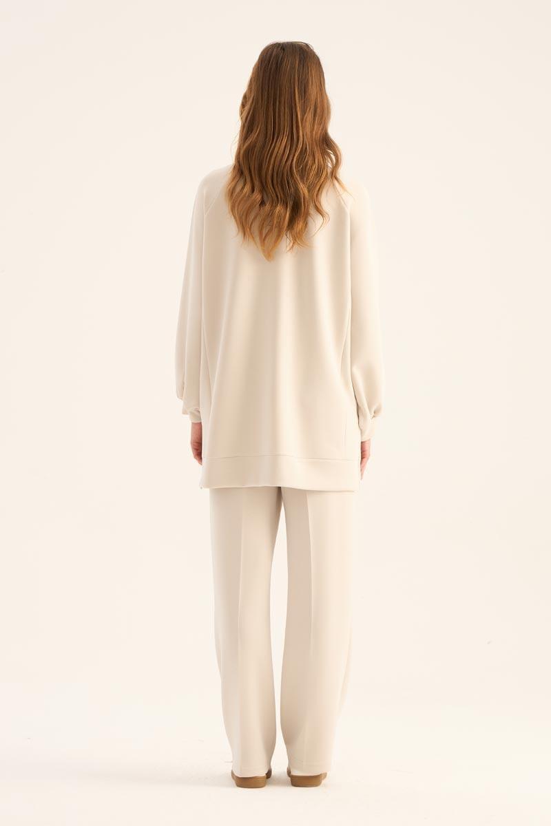 Modal Sweatshirt Taş