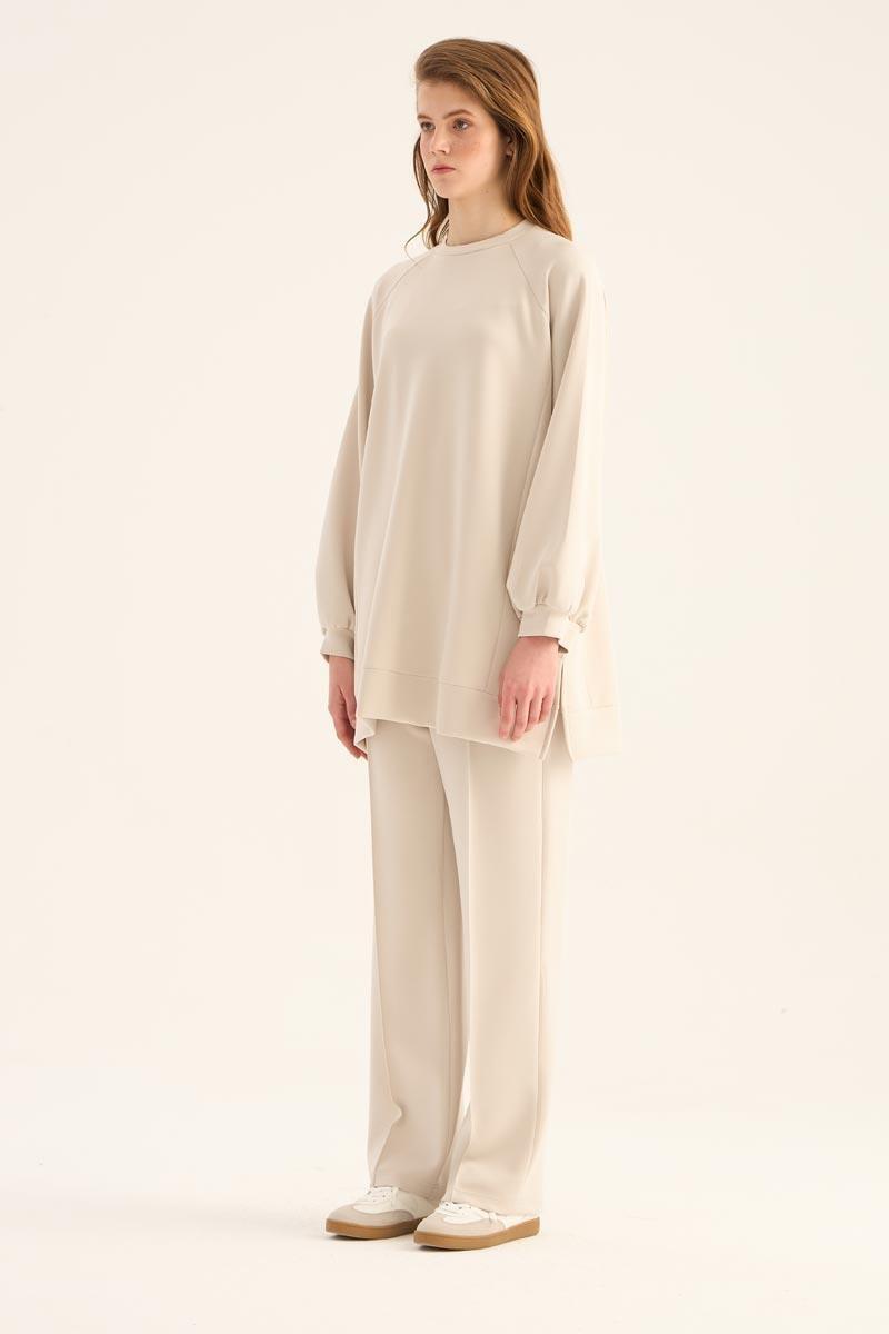 Modal Sweatshirt Taş