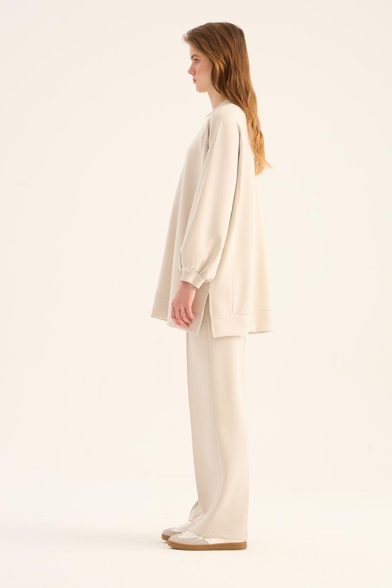 Modal Sweatshirt Taş