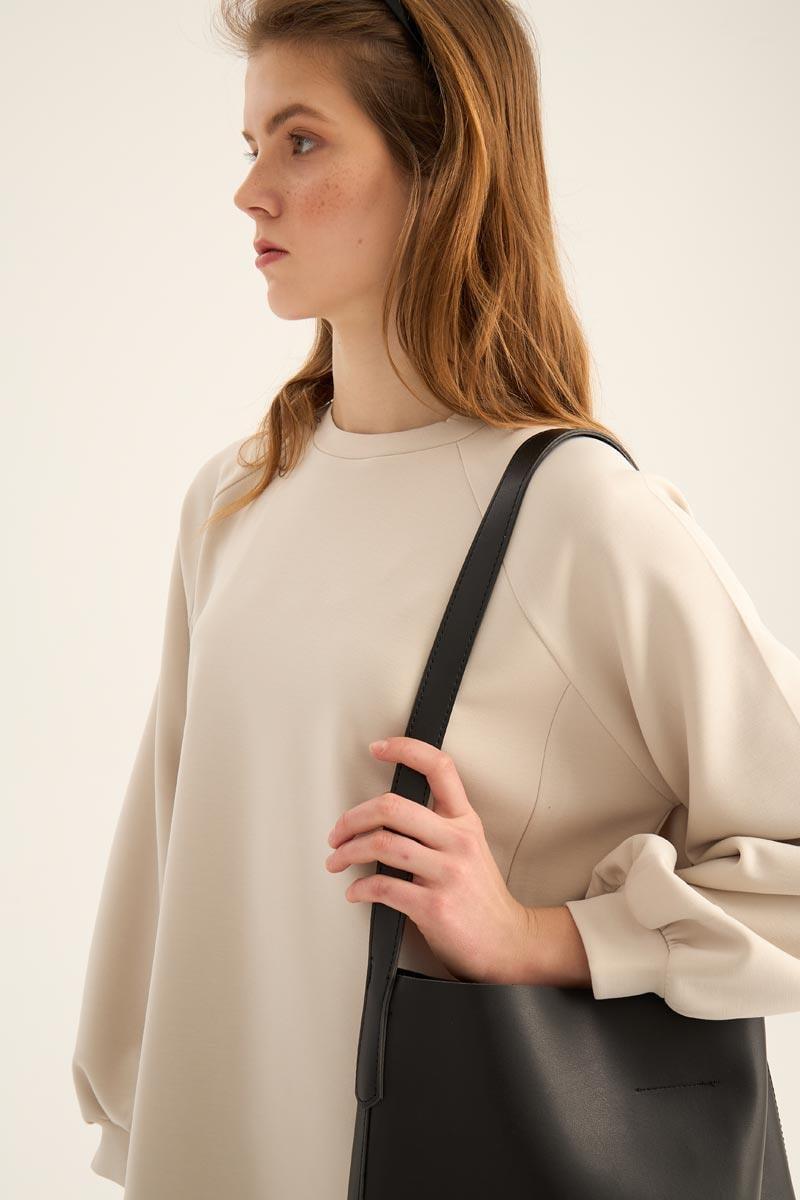 Modal Sweatshirt Taş