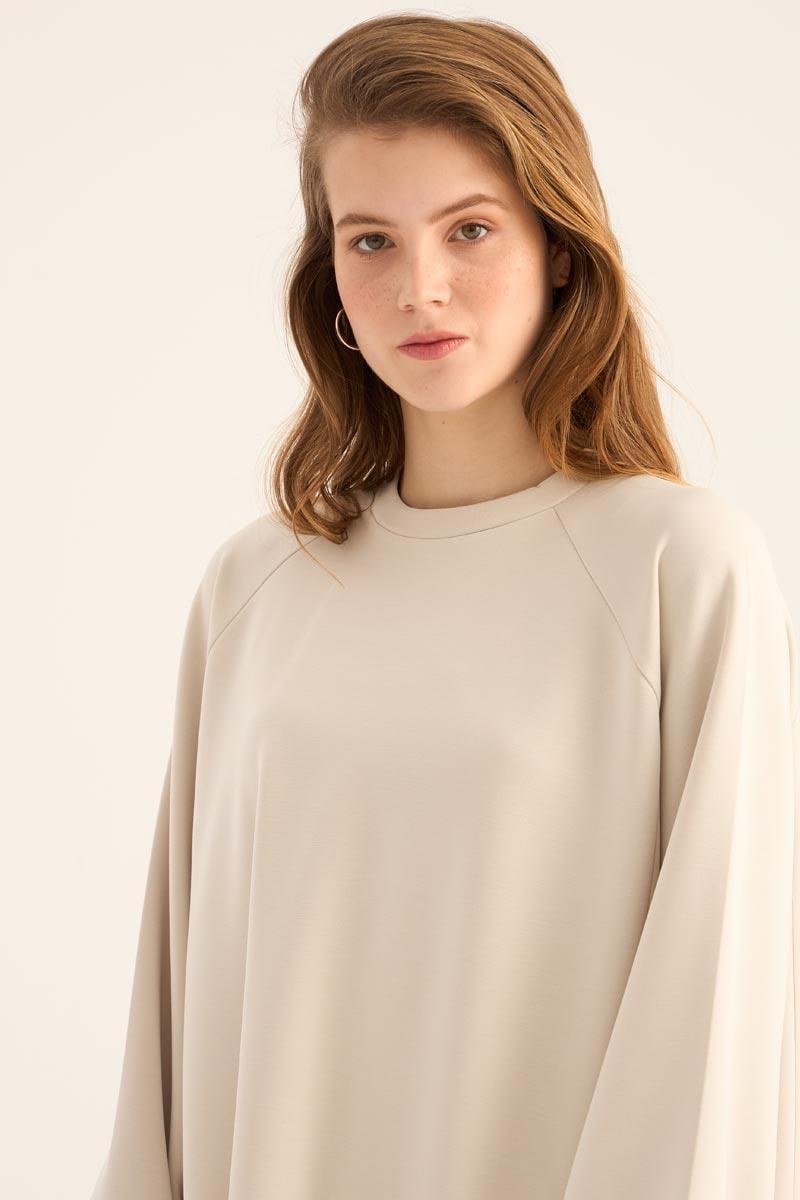 Modal Sweatshirt Taş