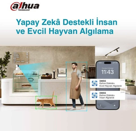 Hero H4I 4MP– 360° Hareketli, Gece Görüşlü, Akıllı Takipli Güvenlik Kamerası
