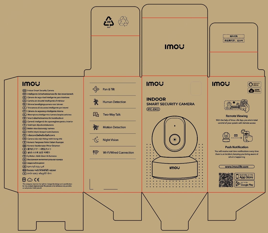 Imou 4 Mp Iç Ortam Pt Kamera (Dk2) IPC-DK2-4H1W