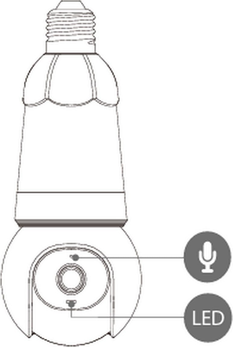 Imou 5 Mp Kablosuz Ampul Kamera (Bulb Cam) (IPC-S6DP-5M0WEB)