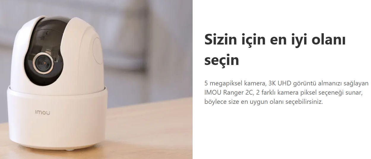 Imou IPC-K2ECP-5H1W 5 Mp Iç Ortam Pt Kamera Ranger 2c