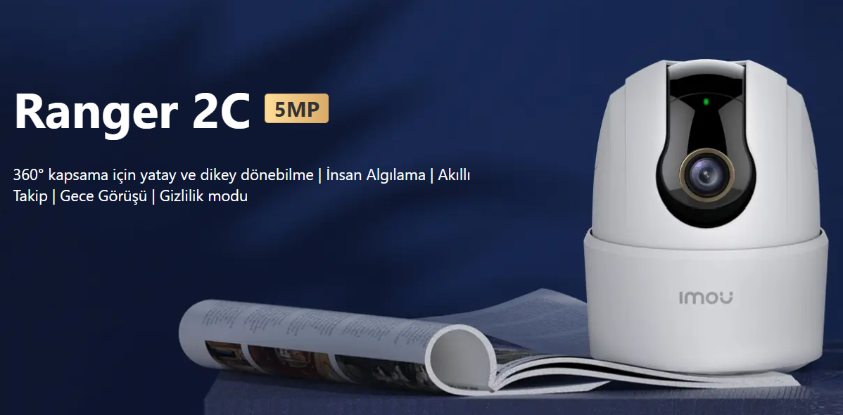 Imou IPC-K2ECP-5H1W 5 Mp Iç Ortam Pt Kamera Ranger 2c