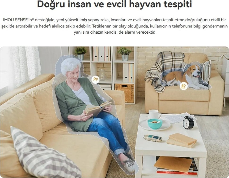 Imou Rex Vt Pro 5mp Iç Ortam Wifi Pt Kamera IPC-S2VBP-5M0WR