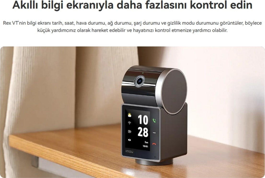 Imou Rex Vt Pro 5mp Iç Ortam Wifi Pt Kamera IPC-S2VBP-5M0WR