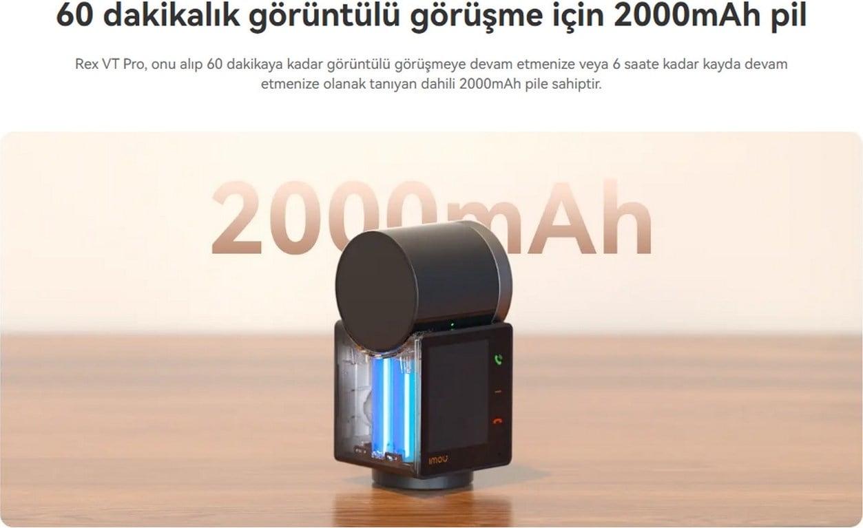 Imou Rex Vt Pro 5mp Iç Ortam Wifi Pt Kamera IPC-S2VBP-5M0WR