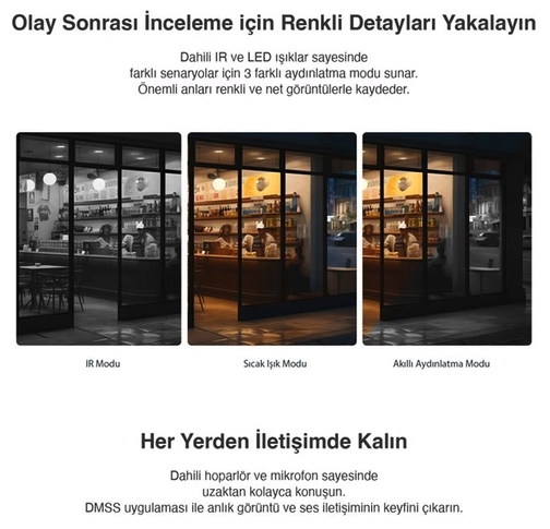 Picoo P3I Outdoor 3MP – 360° Dönebilen, Gece Görüşlü, Hareket Takipli Güvenlik Kamerası