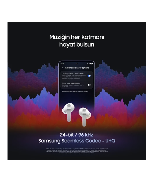 Samsung Galaxy Buds4 Pro ANC Bluetooth Kulaklık Siyah — Sıfır, Samsung Türkiye Garantili