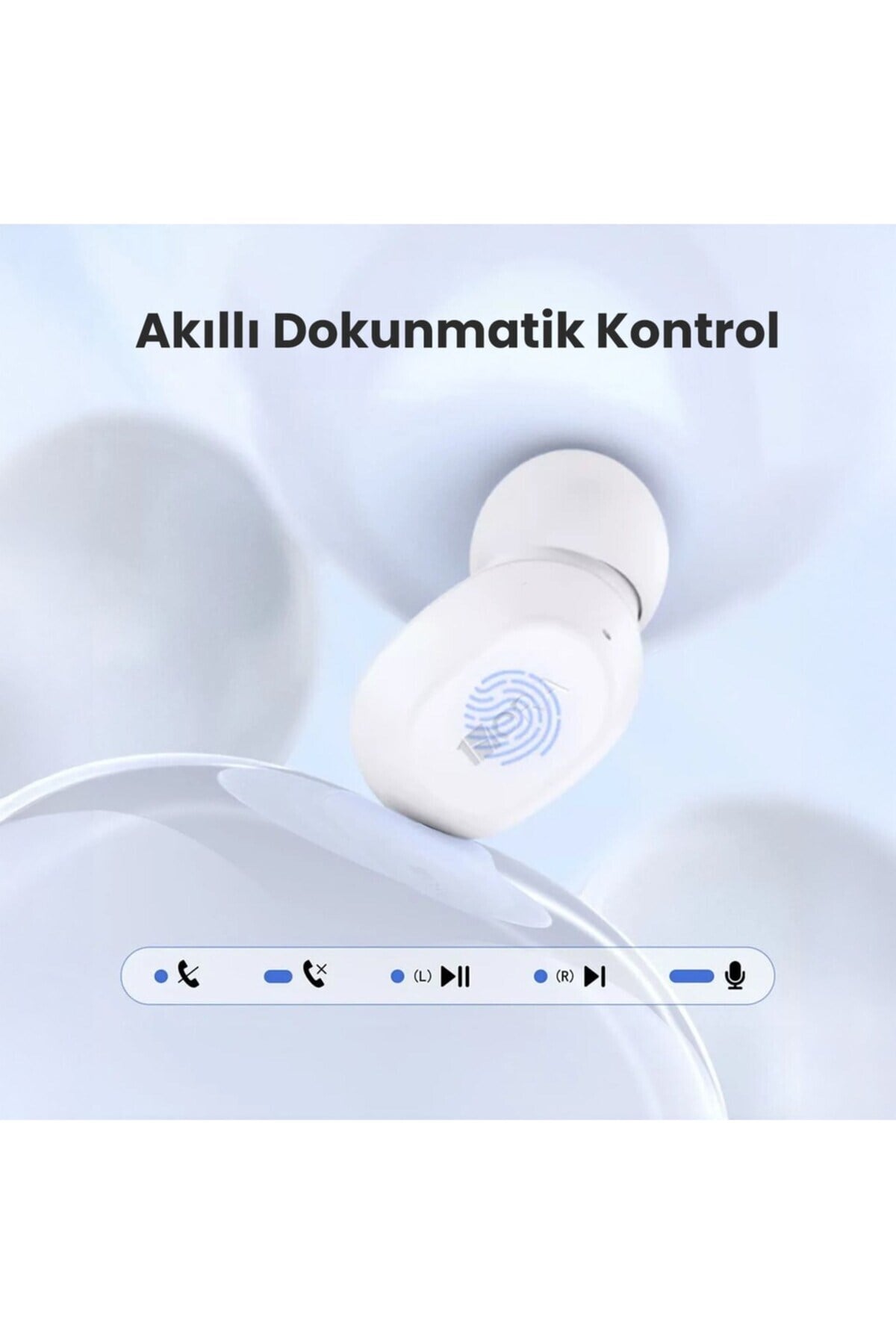 Tws Şeffaf Bluetooth Kulaklık - Kablosuz - Şarj Kutulu - Ios ve Android Uyumlu - Beyaz