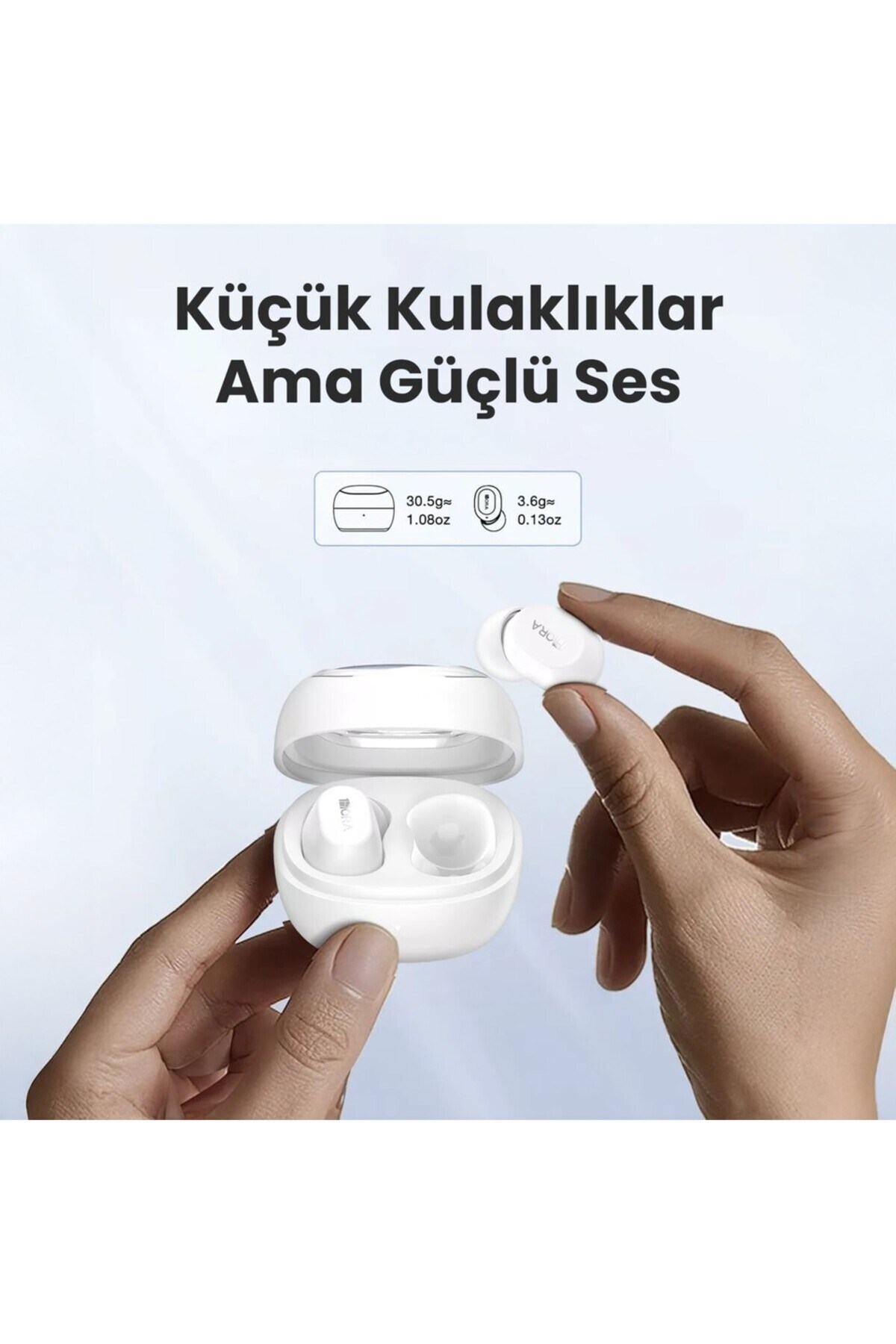 Tws Şeffaf Bluetooth Kulaklık - Kablosuz - Şarj Kutulu - Ios ve Android Uyumlu - Beyaz