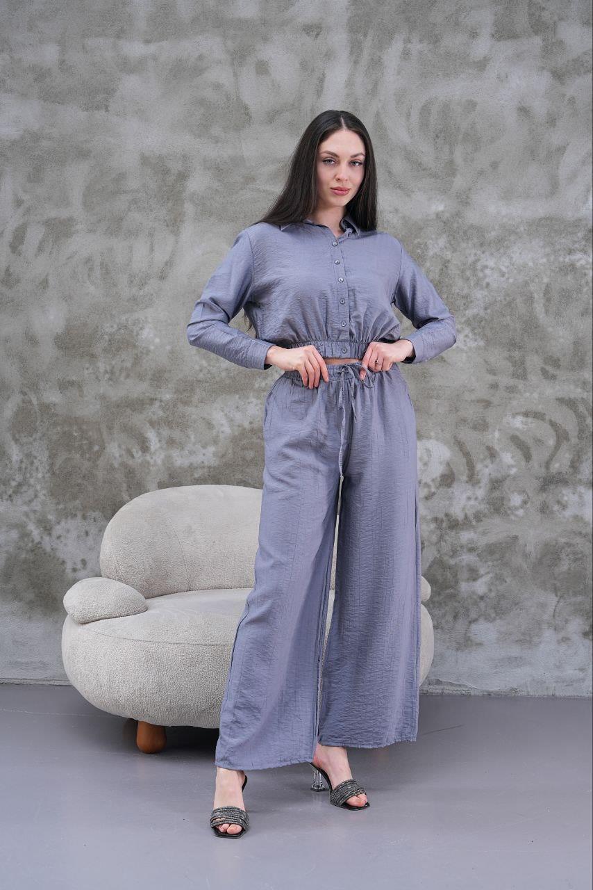 Çilek Modal Kumaş Gömlek-Pantolon Takım