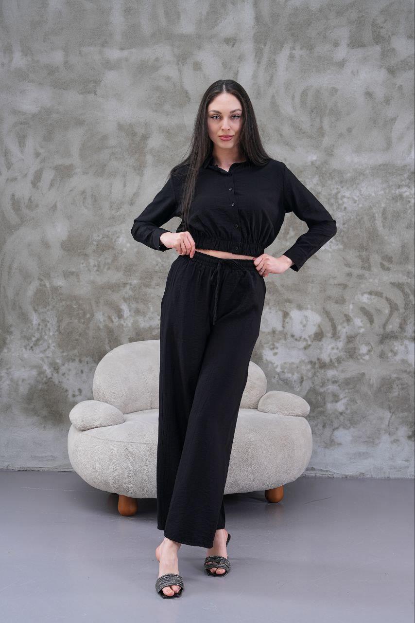 Çilek Modal Kumaş Gömlek-Pantolon Takım