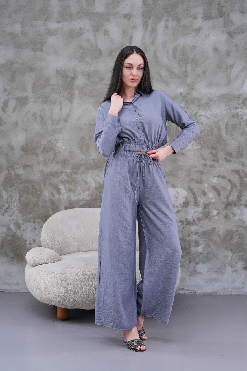 Çilek Modal Kumaş Gömlek-Pantolon Takım