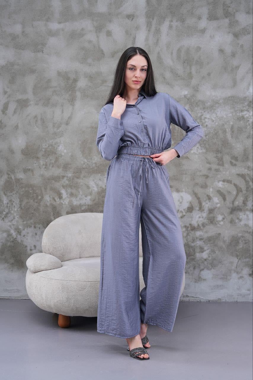 Çilek Modal Kumaş Gömlek-Pantolon Takım