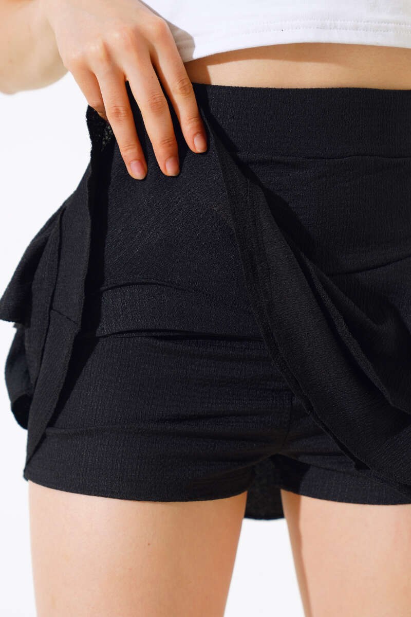 Kat Kat Fırfırlı Şortlu Mini Etek