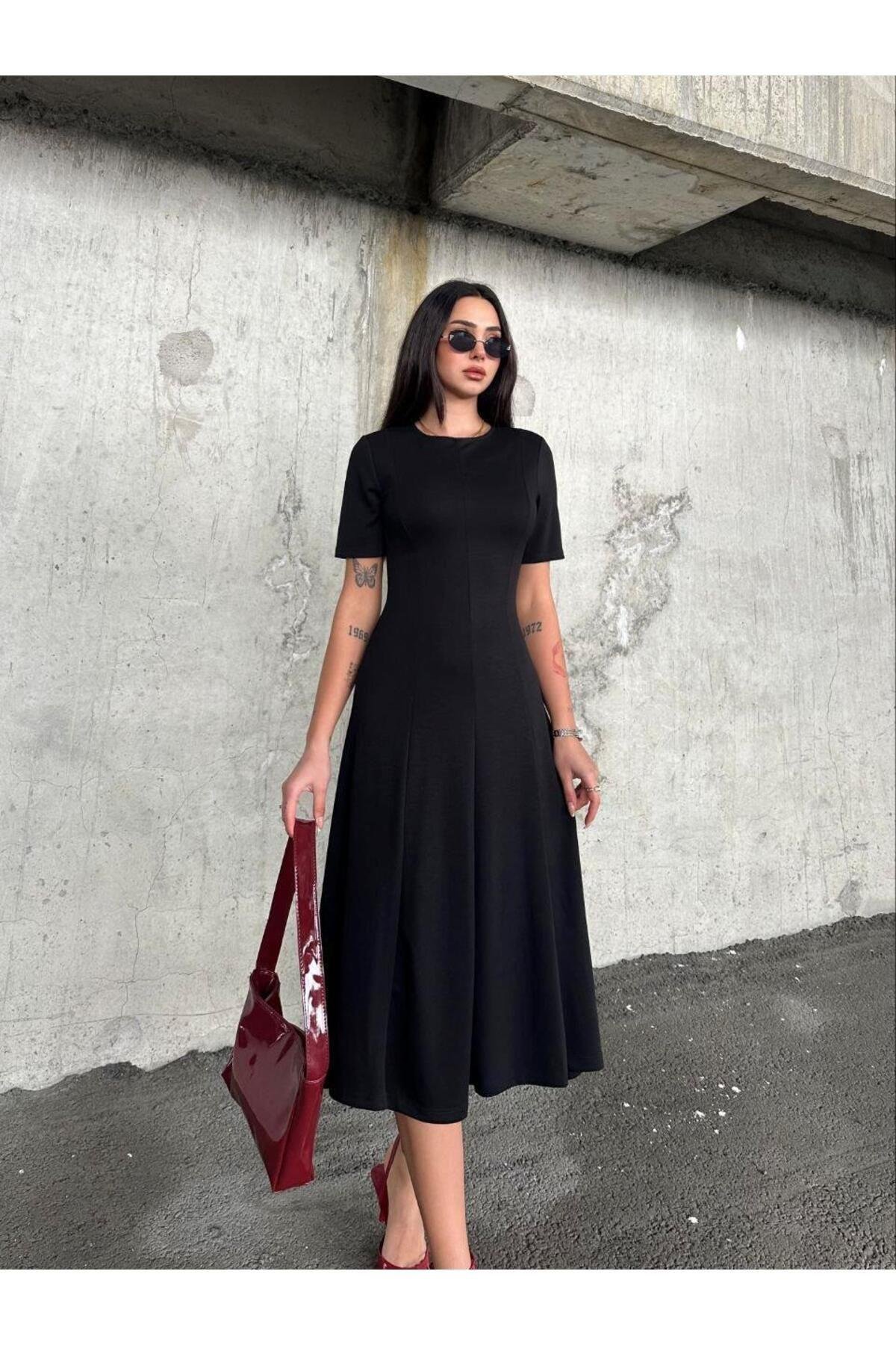 Modal Kumaş Maxi Elbise