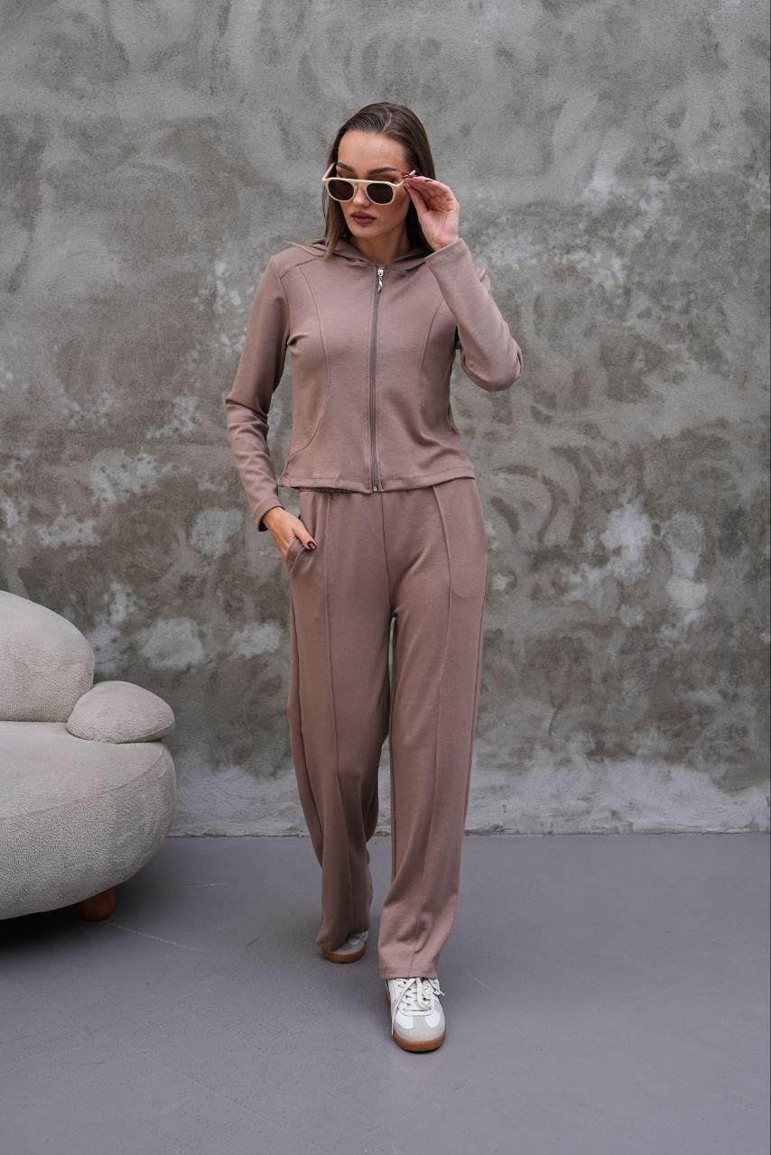 Modal Kumaş Slim Fit Kapüşonlu İkili Takım
