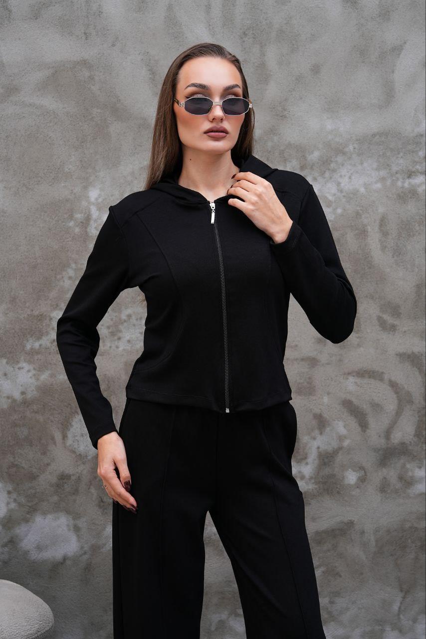 Modal Kumaş Slim Fit Kapüşonlu İkili Takım