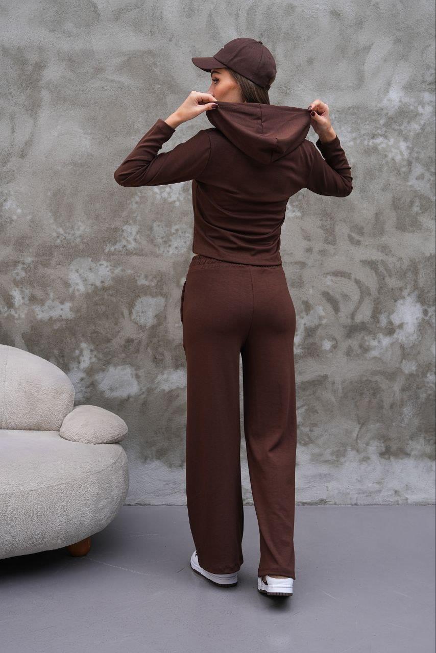 Modal Kumaş Slim Fit Kapüşonlu İkili Takım