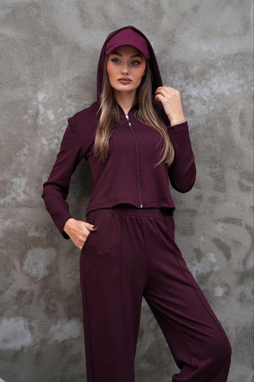 Modal Kumaş Slim Fit Kapüşonlu İkili Takım