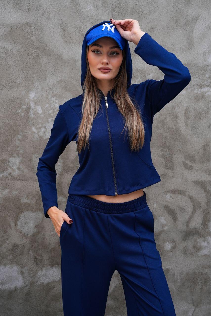 Modal Kumaş Slim Fit Kapüşonlu İkili Takım