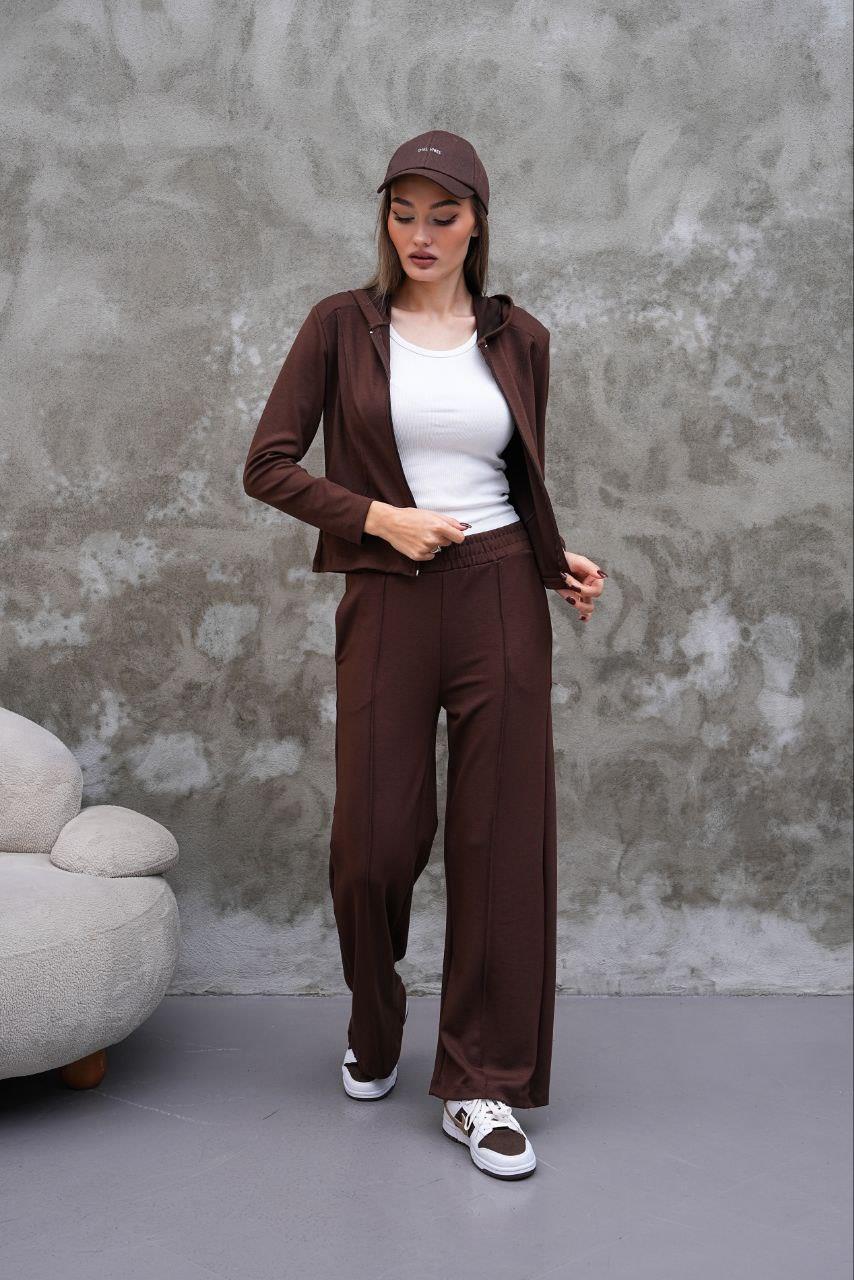 Modal Kumaş Slim Fit Kapüşonlu İkili Takım