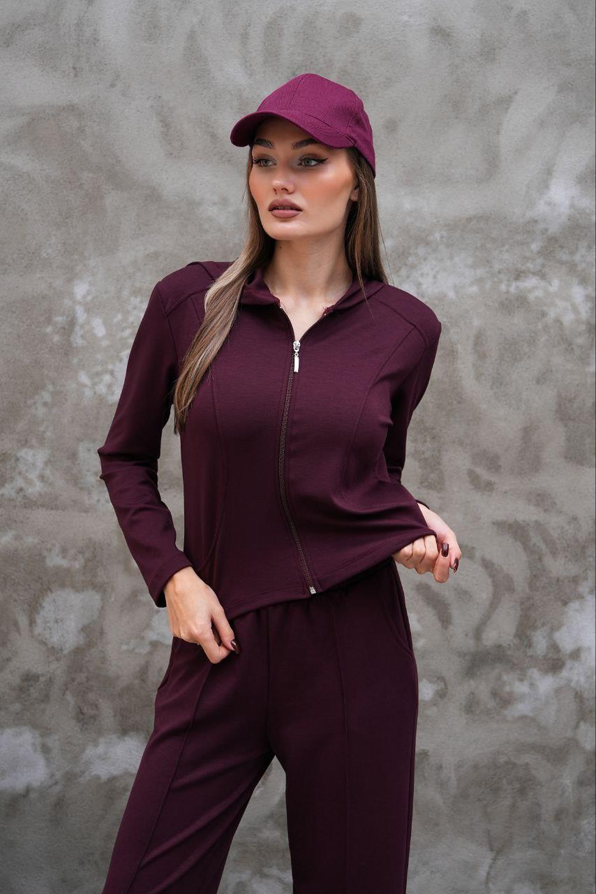 Modal Kumaş Slim Fit Kapüşonlu İkili Takım