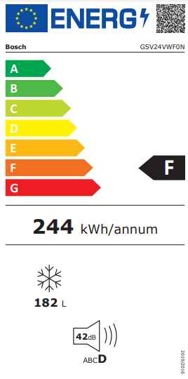 Bosch GSV24VWF0N 6 Çekmeceli Derin Dondurucu