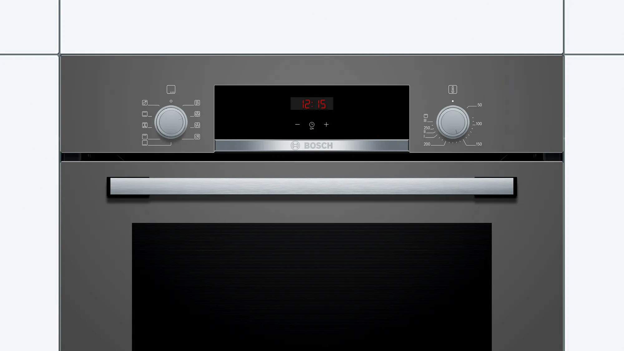 Bosch HBF514BH0T Ankastre Fırın Metalik Gri