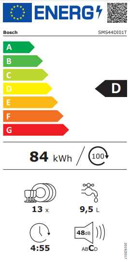 Bosch SMS44DI01T 4 Programlı Bulaşık Makinesi