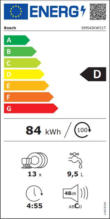 Bosch SMS4IKI51T 5 Programlı Inox Bulaşık Makinesi