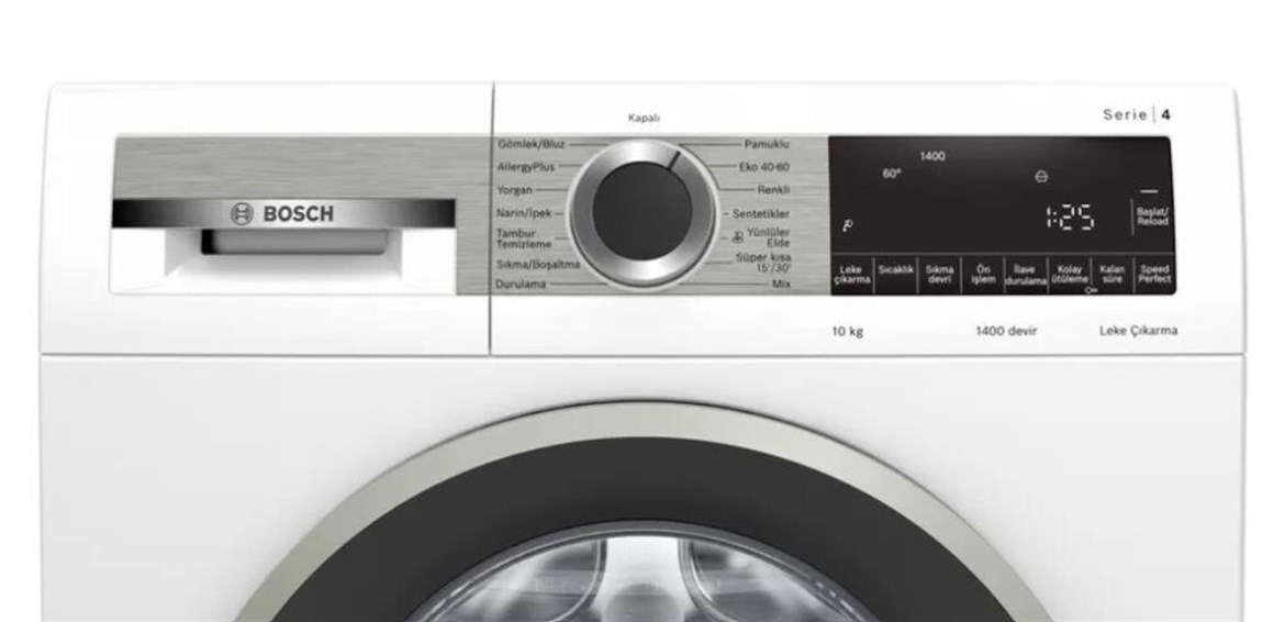 Bosch WGA254X0TR A+++ 1400 Devir 10 KG Çamaşır Makinesi