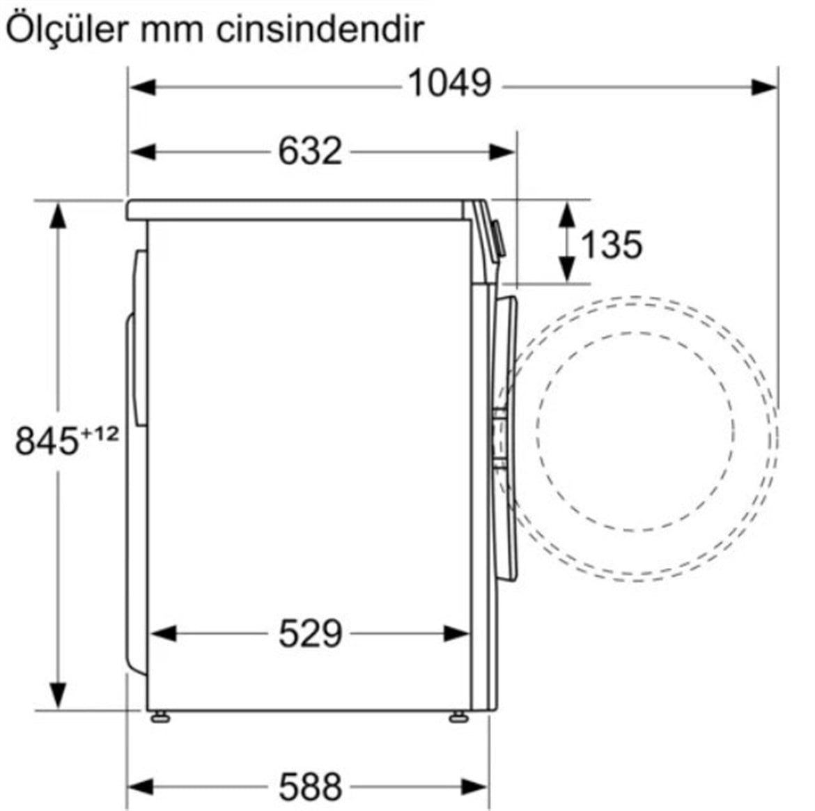 Bosch WGA254X0TR A+++ 1400 Devir 10 KG Çamaşır Makinesi