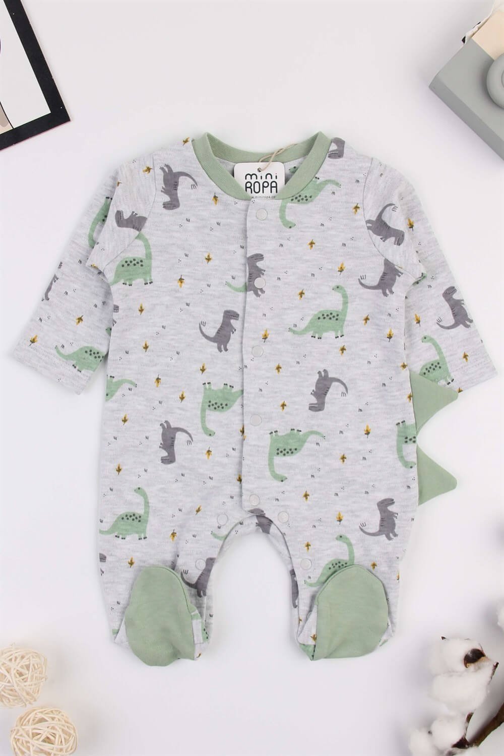 Bi Baby Gamer Dinazours Patikli Bebek Tulum