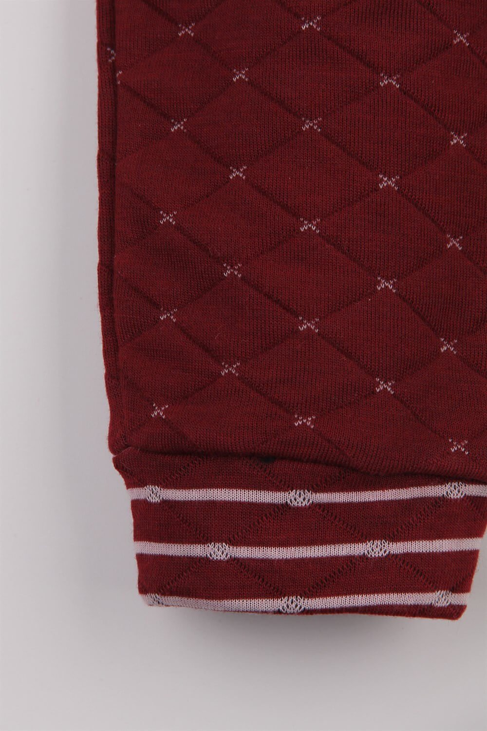 Kapitone Cepli Bordo Kışlık Bebek Çocuk Pantolon Eşofman Altı Kalın Tek Alt Kreş Eşortman Altı Pijama Gecelik