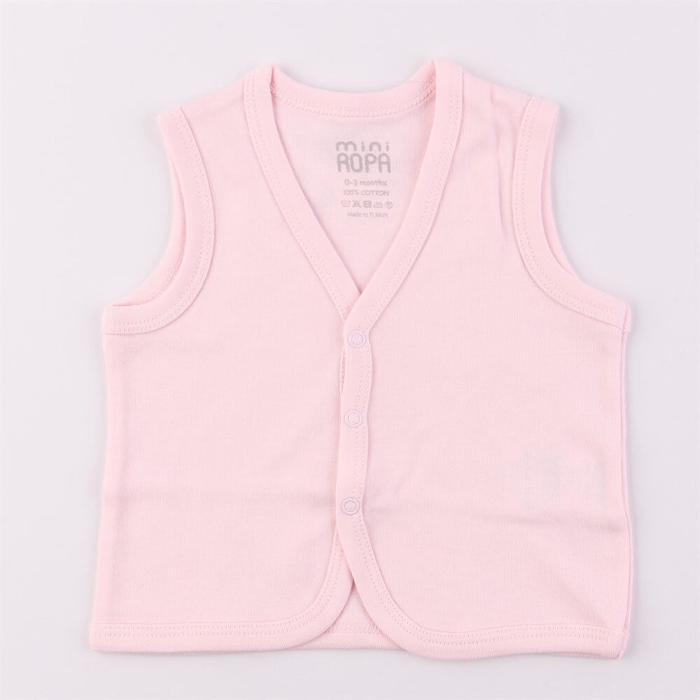 Miniropa Düz Pembe Yelek